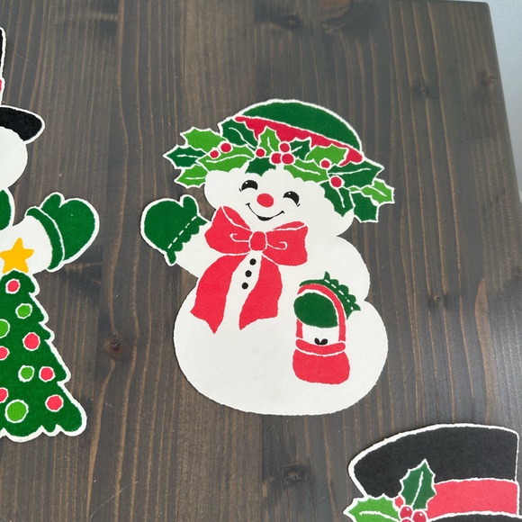Vintage die cut snowman family 
7 pieces - Picture 3 of 9